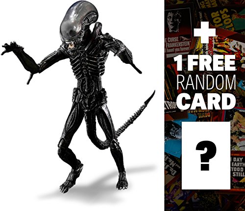 Alien Big Chap S.H. MonsterArts x Action Figure Series + 1 FREE Sci-fi & Horror Movies Trading Card Bundle